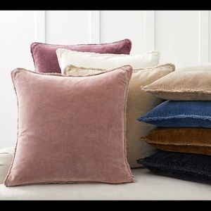 Pottery Barn Velvet Pillow Cover 22in